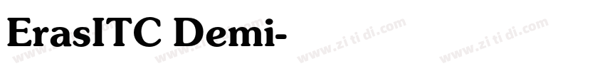 ErasITC Demi字体转换